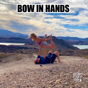 Bow In Hands - Acro Yoga 757 Pose Jeff Miller & Maddie Mograbi