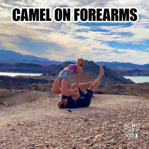 Camel in Hnds - Acro Yoga 757 Pose Jeff Miller & Maddie Mograbi