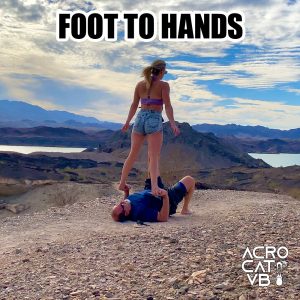 Foot To Hands - Acro Yoga 757 Pose Jeff Miller & Maddie Mograbi