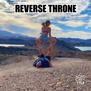 Reverse Throne - Acro Yoga 757 Pose Jeff Miller & Maddie Mograbi