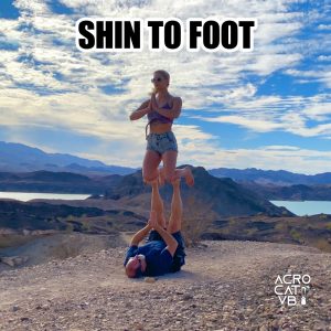 Shin To Foot - Acro Yoga 757 Pose Jeff Miller & Maddie Mograbi