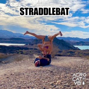 StraddleBat - Acro Yoga 757 Pose Jeff Miller & Maddie Mograbi