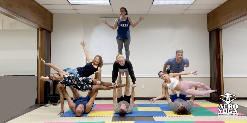 Acro Yoga 757 Group Poses
