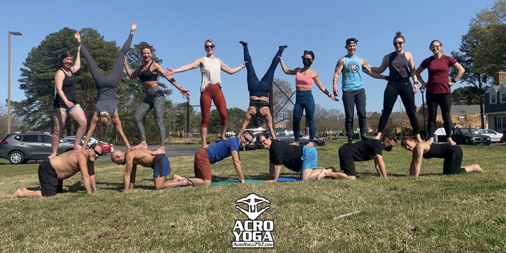 Acro Yoga 757 Group Poses