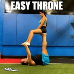 Acro Yoga Pose - Easy Throne