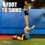 Acro Yoga Pose - Foot to Shins