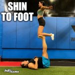 Acro Yoga Pose - Shin to Foot