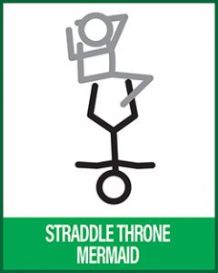 Acro Yoga - Straddle Throne Mermaid Pigeon