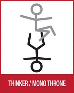 Acro Yoga - Straddle Mono Throne Thinker