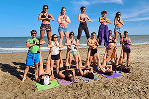 Beach Acro Yoga